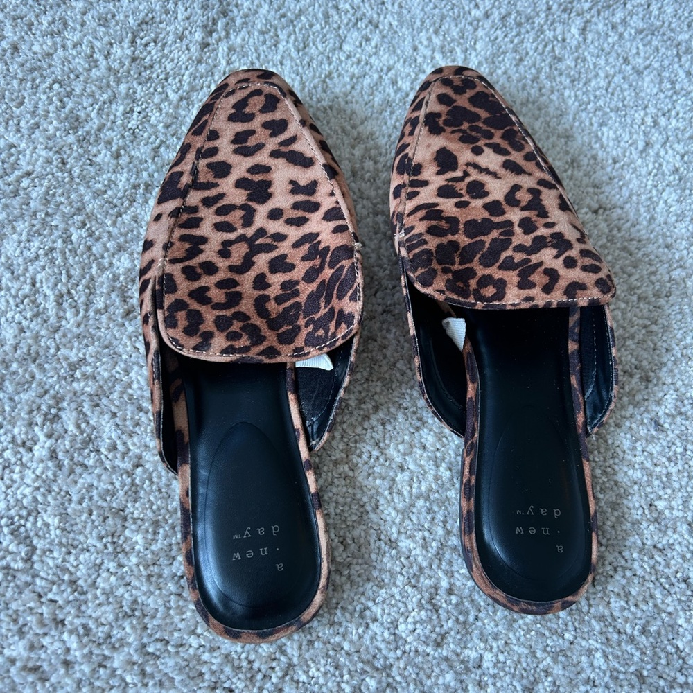 a new day Leopard Print Slip-On Loafers in Brown and Black - Picture 3 of 5